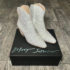 Betsey Johnson Pearl Cowgirl Boots